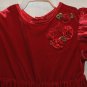 NWOT Red Short Sleeve Soft Valentine Dress 4T 4 T Flower made from Ribbon