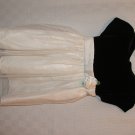 Black Cream Dress Sparkles-Glitter Short Sleeve NWOT