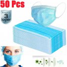 Disposable Face Mask 3Ply Medical Masks with Comfortable Earloop 50