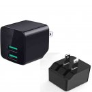 Qamkzzi USB Charger Adapter, 3.1A Fast Charging Station Power Charge Base Block Plug