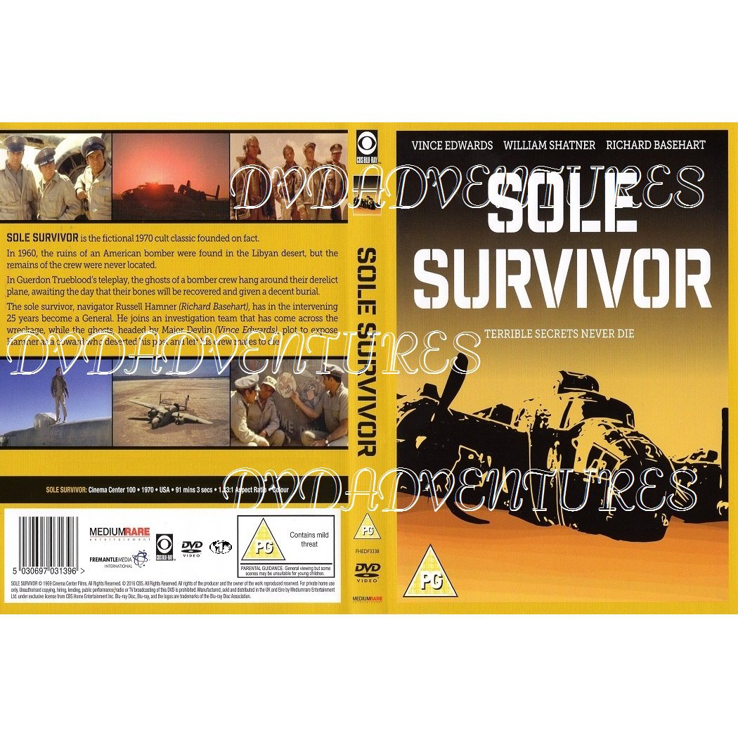 Sole Survivor (1970)* Vince Edwards, Richard Basehart, William Shatner