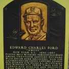 Whitey Ford Signed Hall of Fame Postcard (JSA)