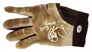 CHRIS SNELLING SIGNED GAME USED BATTING GLOVE (ASI)