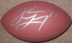 Jake Long Miami Dolphins Signed Wilson Football (GAI)