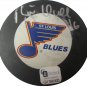 Brett Hull Signed  St. Louis Blues Puck (GAI)