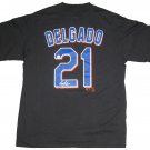 Carlos Delgado Signed Jersey T-Shirt (GAI)