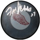 Frank Mahovlich Signed Detroit Red Wings Puck