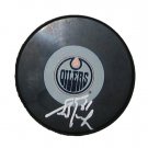 Grant Fuhr Signed Oilers Puck
