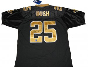 Reggie Bush Signed Authentic Saints Jersey (Bush Holo)