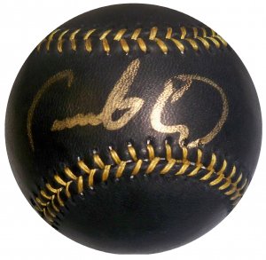 Fausto Carmona Signed Official Black Major League Baseball (ELITE)
