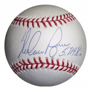 Nolan Ryan Signed Official Major League Baseball With 5714 K's Inscription (Mounted Memories)