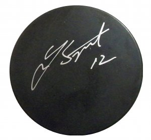 Lee Stempniak Signed Puck