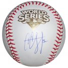 C.C. Sabathia Signed 2009 World Series Baseball (MLB & Sabathia Holo)