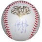 C.C. Sabathia Signed 2009 World Series Baseball (MLB & Sabathia Holo)