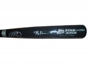 Brett Jackson Signed Rawlings Big Stick Bat (PSA Rookie Bat)