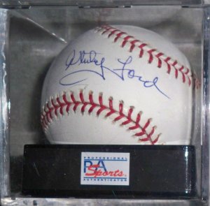 Whitey Ford Signed Official Major League Baseball Graded Mint 9 (PSA/DNA))
