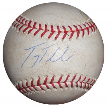 Troy Tulowitzki Signed Game Used OMLB Baseball (Steiner)