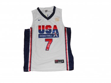 Larry Bird Signed Team USA Jersey (Steiner COA)