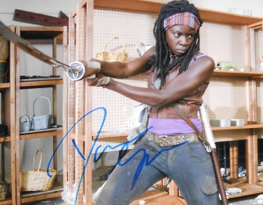 Danai Gurira Signed Michonne Walking Dead 8x10 Photo