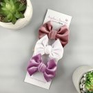 Set of 3 Hand-tied Bows - 4 Inches - Clip - Spring Velvet Collection