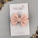 Pastel Pink 5" Bow with Nylon Headband - Pastel Spring Collection