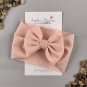 Pastel Pink Headwrap with 5" Bow - Pastel Spring Collection