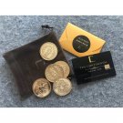 Movie John Wick 2 Underworld Gold Coins & Continental Hotel Card Cosplay Prop Accessories