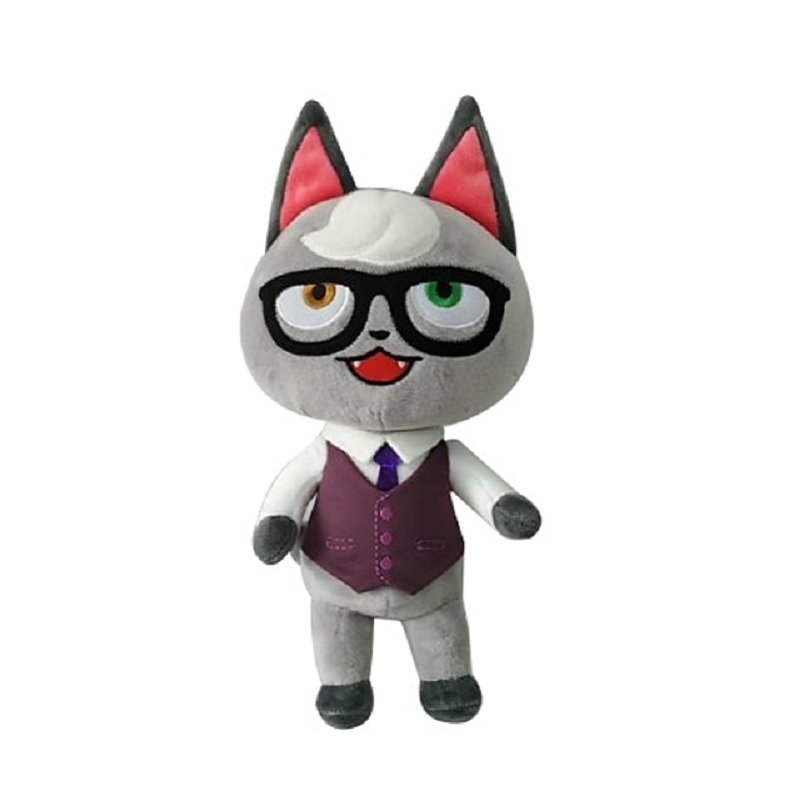 Animal Crossing Raymond Plush Toy Smug Cat Jyakku Soft Stuffed Figure ...