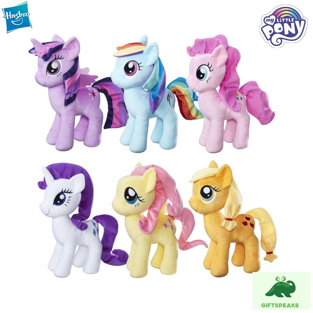 Hasbro My Little Pony Twilight Sparkle AppleJack FlutterShy Rarity Rainbow Dash Plush Christmas Toy