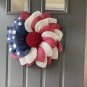 2023 USA Independence Day Floral Wreath July 4th Home Decor Door Wall Hanging Decoration Gift