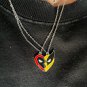 Deadpool & Wolverine Best Friends Charm Pendant Necklace Set BFF Birthday Christmas Halloween Gift