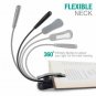 Vekkia B076SVC7SN LuminoLite Rechargeable 3000K Warm 6 LED Book, Easy Clip