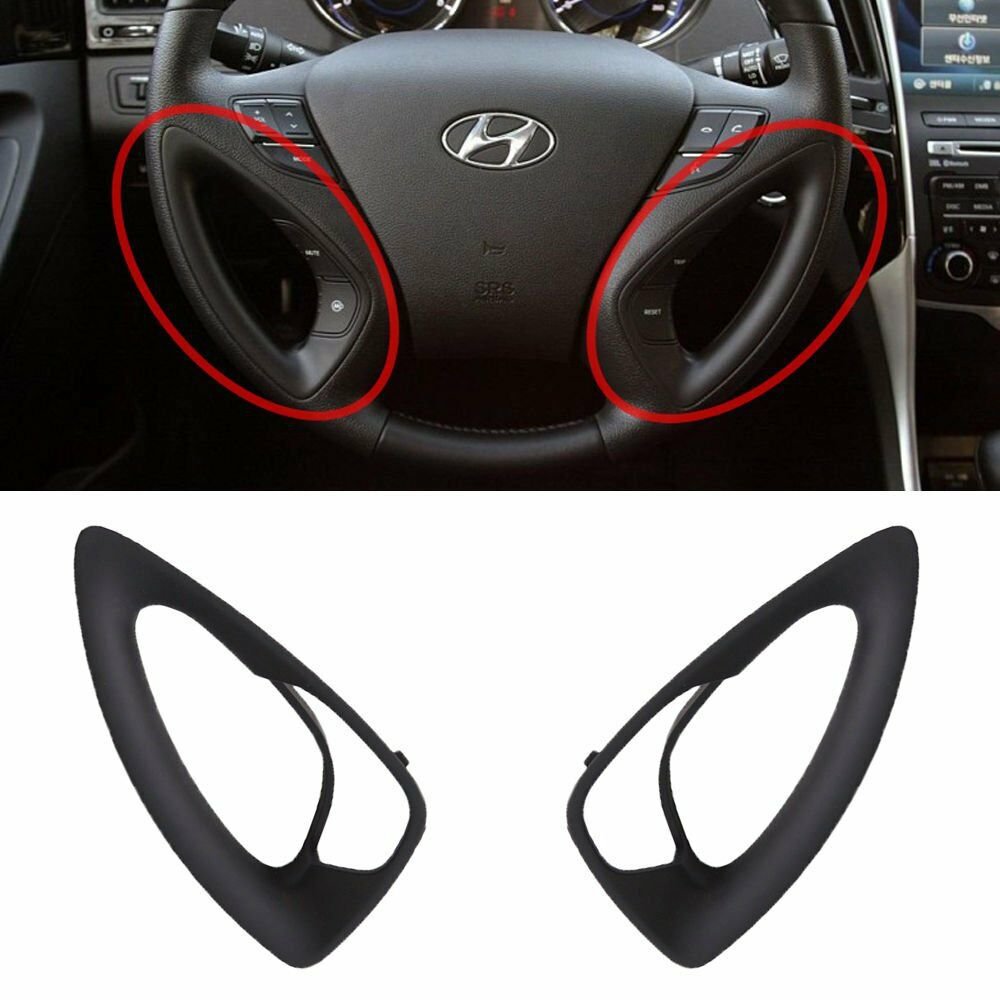 OEM  Steering Wheel Ornament 2-pc Set For 2011 ~ 2013 Hyundai i45 : Sonata YF
