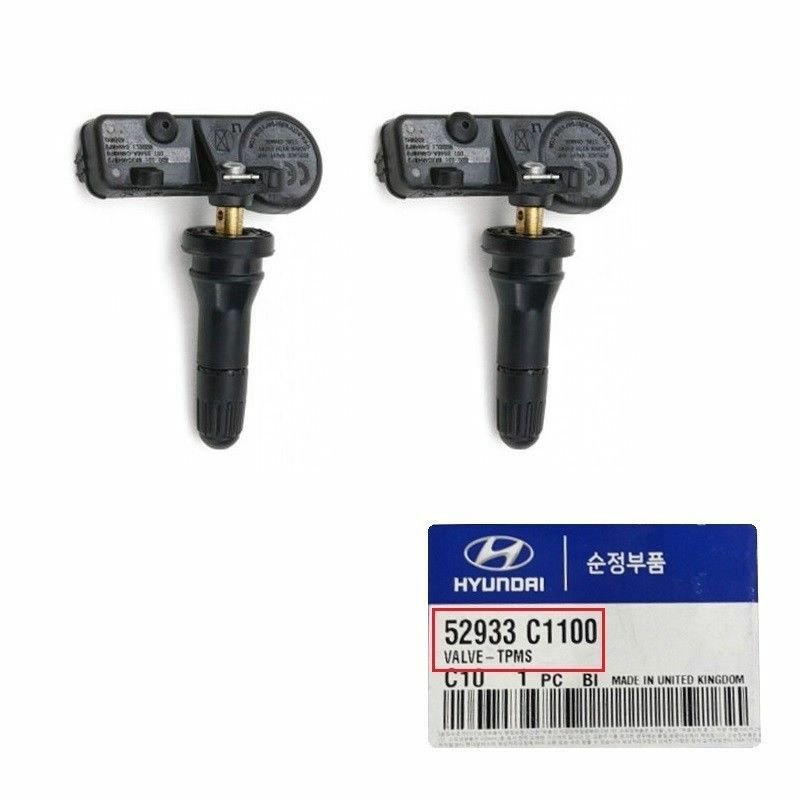 2pcs Genuine OEM Hyundai TUCSON 2016 2017, Creta TPMS sensor, valve 52933-C1100