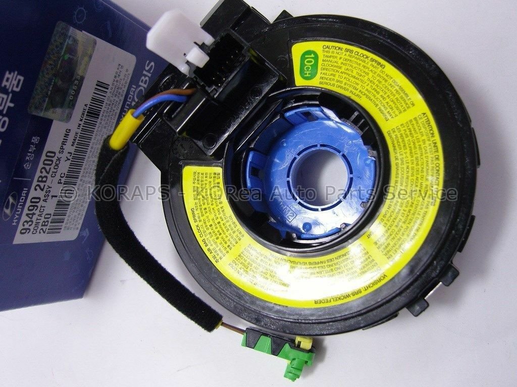 SANTA FE 05-12 GENUINE STEERING WHEEL CLOCK SPRING 934902B200