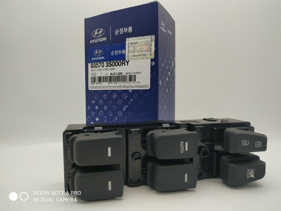 93570-3S000  Hyundai Sonata 2011-2012 2014 Power Window Master Switch  LH