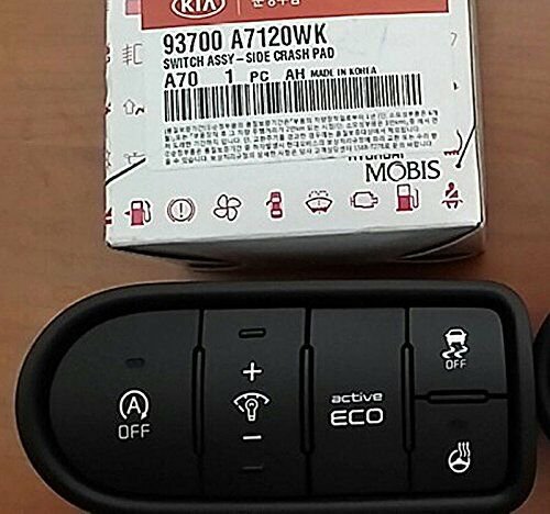 OEM Genuine 93700A7120WK Side Crash Pad Switch 1-pc For 2013 ~ 2015 Kia Forte :