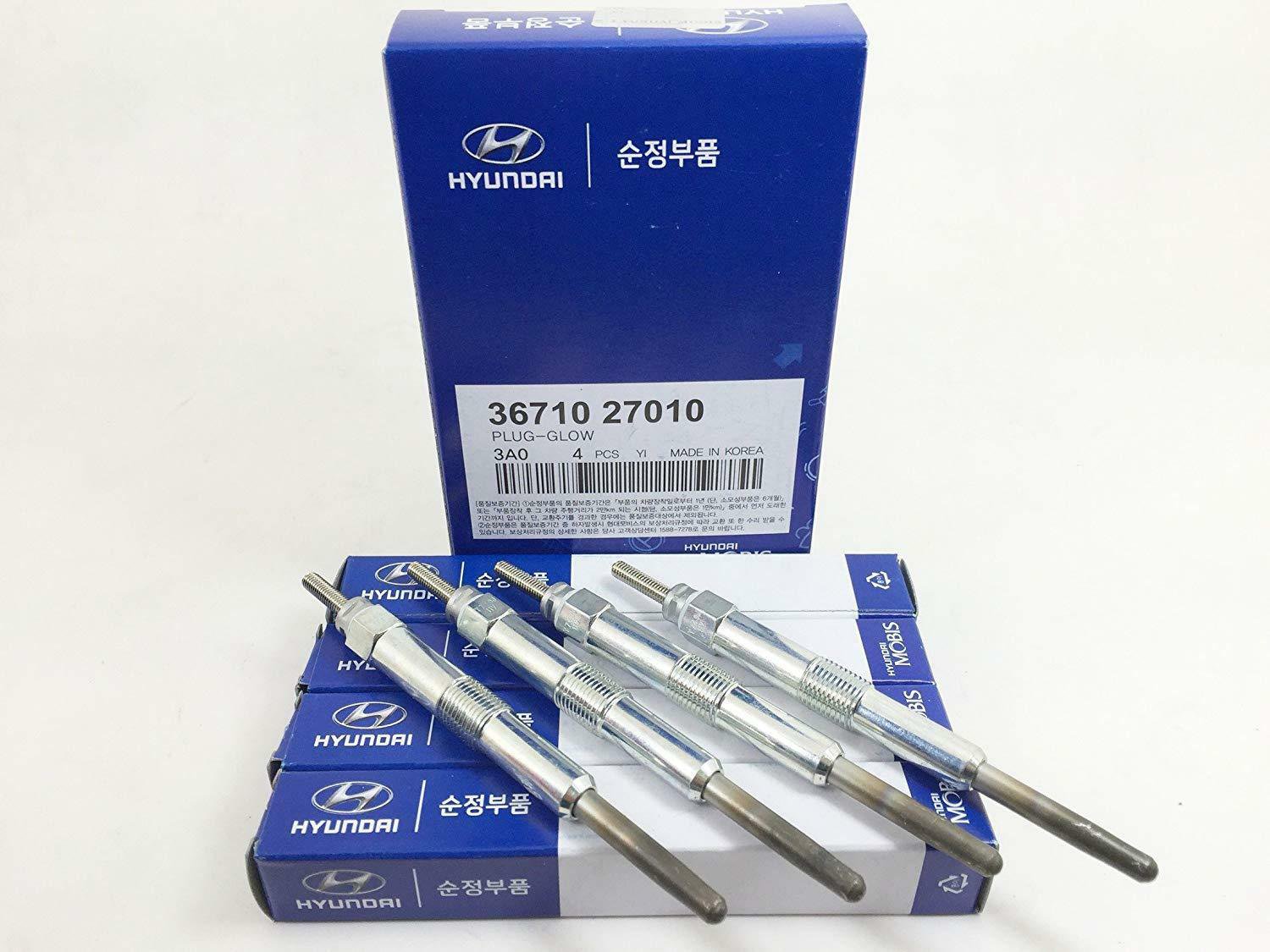 Genuine Hyundai Glow Plug Set(4pcs) 3671027010