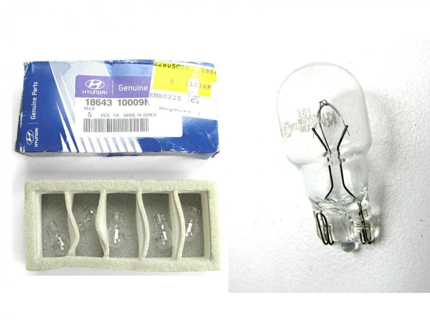 Hyundai 1864310009N  Map Light Dome Lamp Bulb OEM For 5 PCS