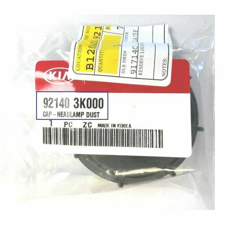 OEM Genuine 921403K000 Headlamp Dust Cap Cover 1PC Fits Hyundai KIA Vehicles