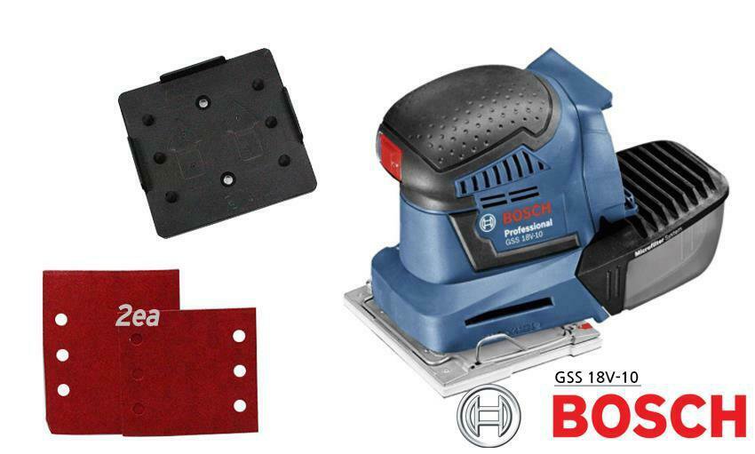Bosch GSS 18V-10 Professional Orbital Palm Sander Plate 113x101mm Ems /Bare Tool