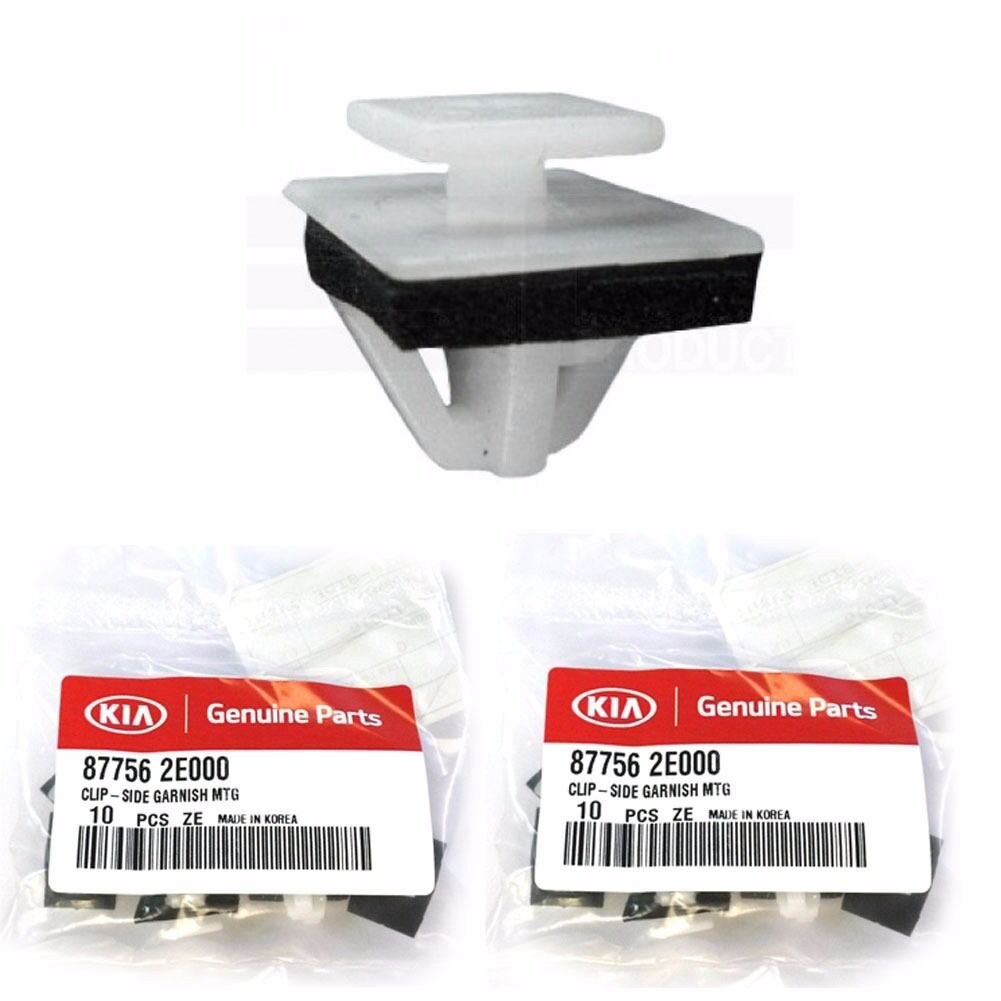 Side Molding Rocker Panel Retainer Clips 20P For OEM Sorento Forte Sonata