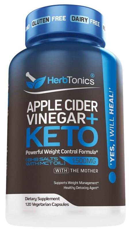 Potent Apple Cider Vinegar Capsules Plus Keto Bhb Salts - Keto Diet Pills