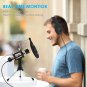Studio Microphone, ZealSound Condenser Studio Microphone Echo Effect -Silver