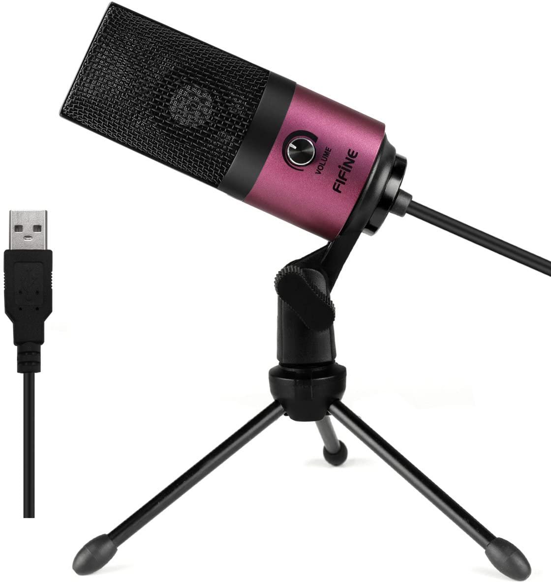 USB Podcast Condenser Microphone Recording On Laptop, No Need Sound Card K669