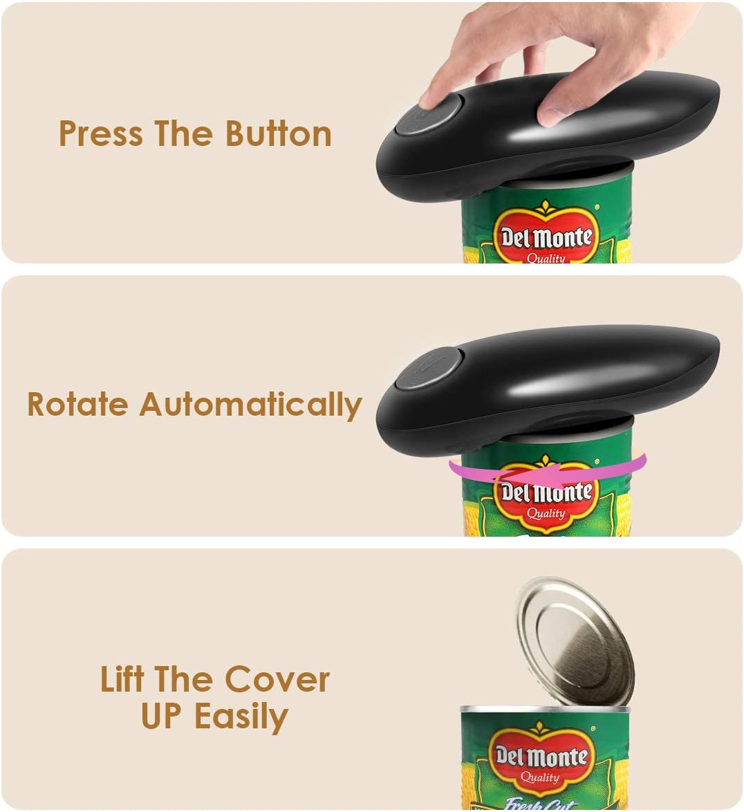 Electric Can Opener, Best HandsFree Automatic Can Opener for Kitchens