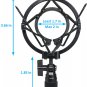 Black AT2020 Shock Mount - Microphone Mounts Reduces Vibration Noise and Shockmount Improve