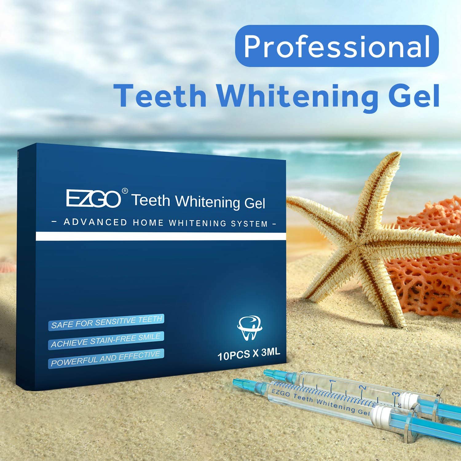 Teeth Whitening Gel Refills 22 Bleaching Gel, No Sensitive Teeth Whitener