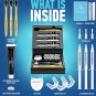 Teeth Whitening Kit with LED Light - Snow Teeth Whitener Set with Charcoal Toothpaste and Brushes