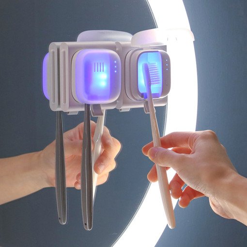 Morak Pure Cube Toothbrush Sterilizer UVV21C Magnetic Cradle Battery Built-in UVC Lamp